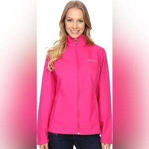 Columbia pink kruser ridge softshell jacket XL x-large